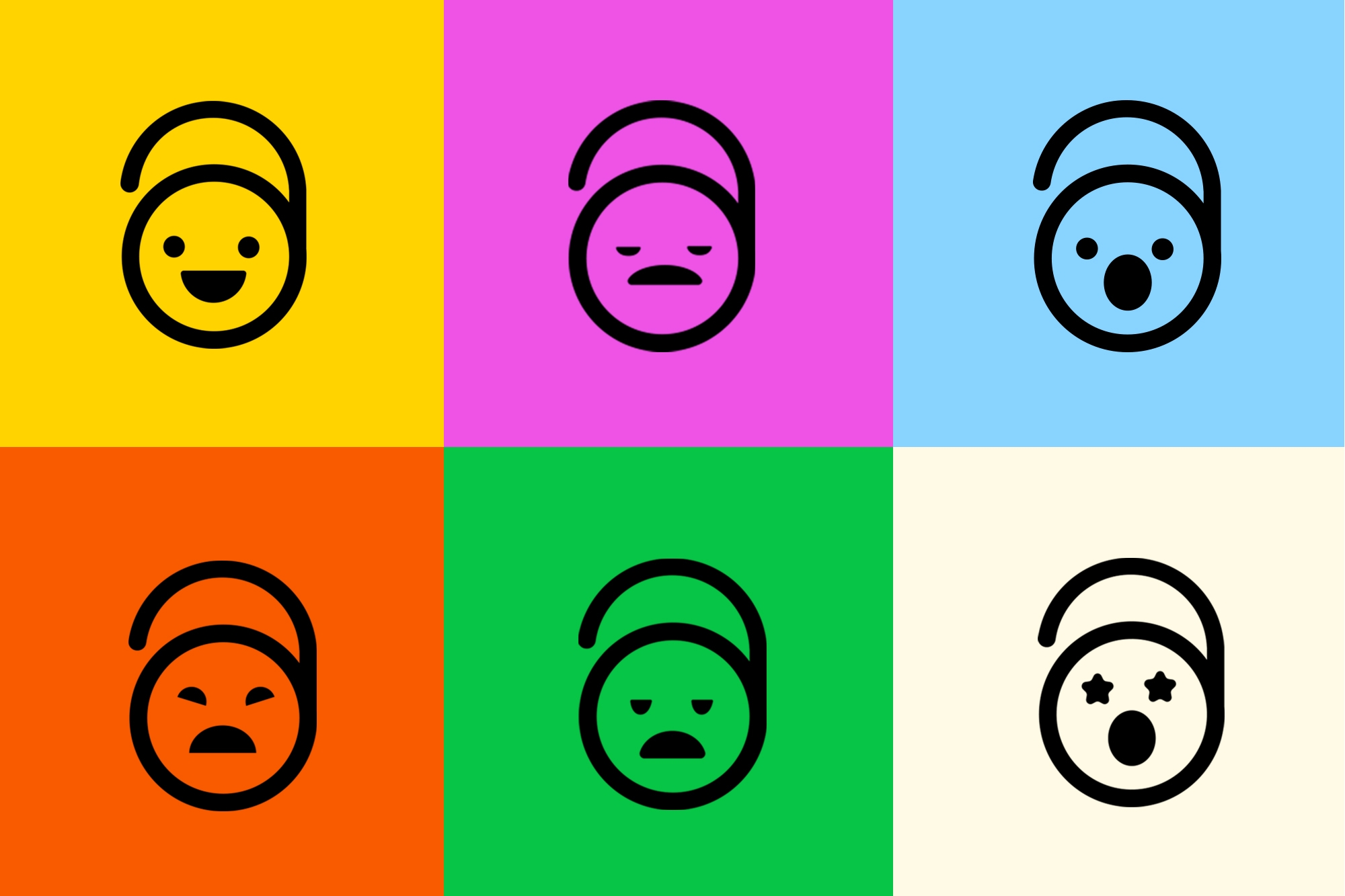 5 imoji icons of anacco tribox design