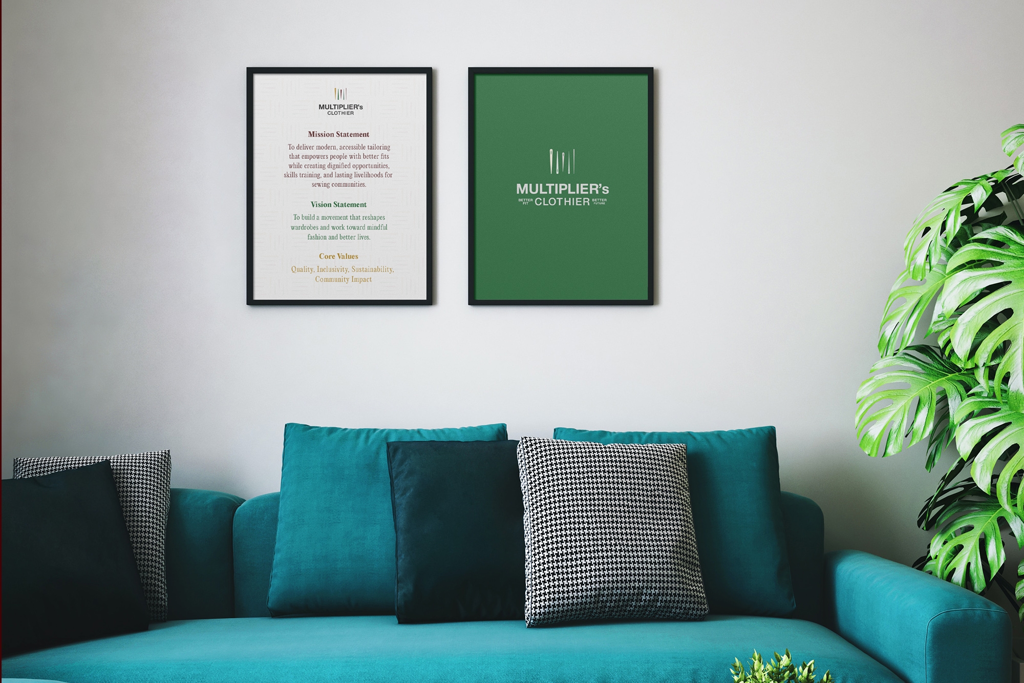 multipliers clothier wall poster