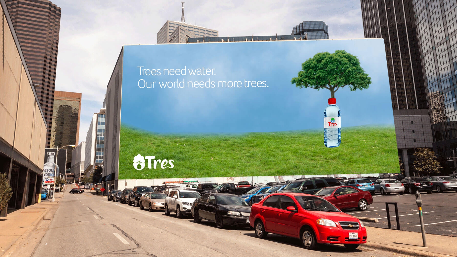 Tres Water Company - Billboard Design