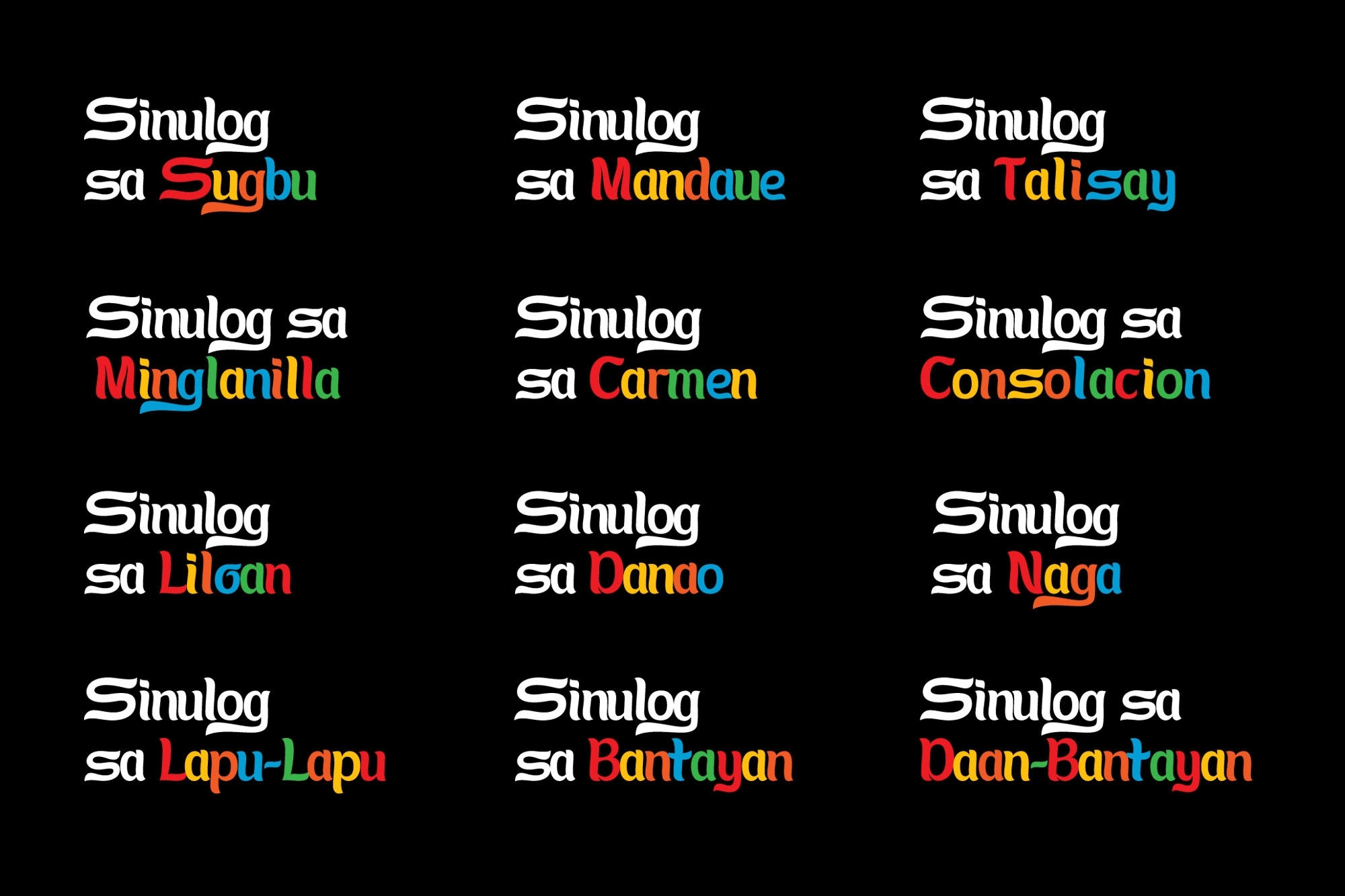 Sinulog font