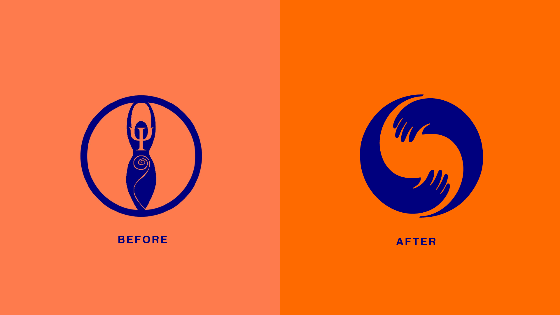The Mystic Psychologist - Old and new | Before and After logo The Mystic Psychologist - Old and new | Before and After logo