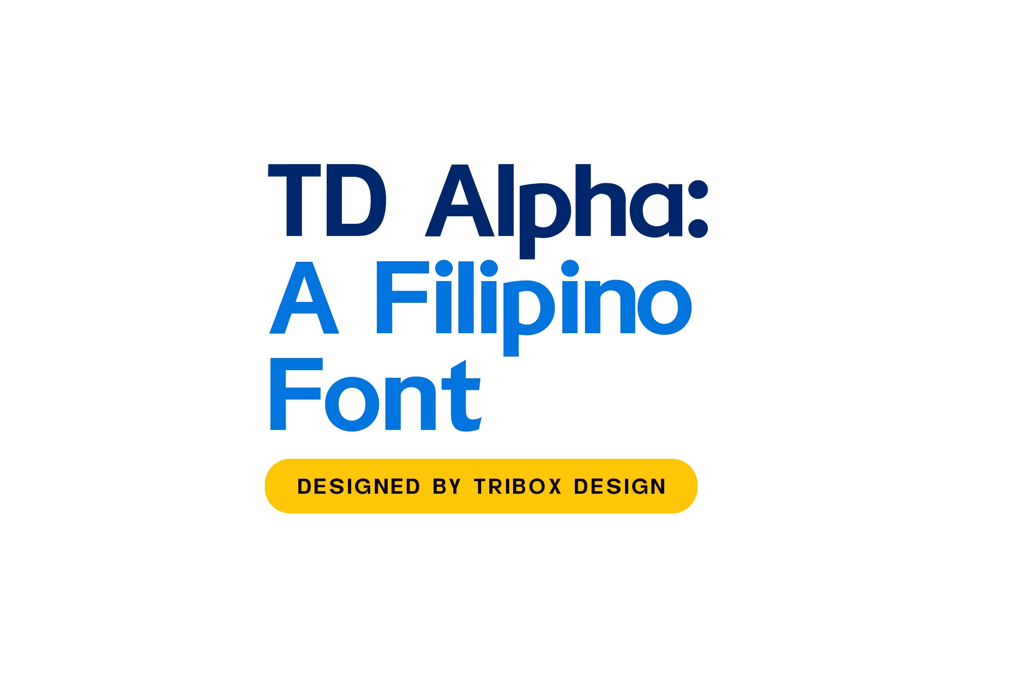 Tribox Design font Tribox Design font
